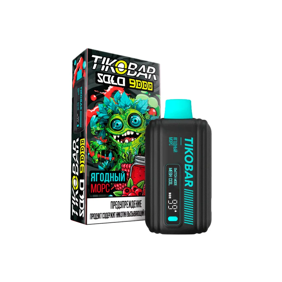 Tikobar SOLO 9000 одноразовый POD "Mr Blue / Ягодный Морс" 20мг.-0