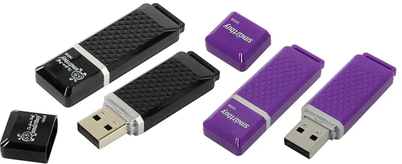 Флеш-накопитель Smartbuy Glossy series USB 3.0/3.1 Dark Blue 64Gb-0