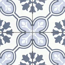 Керамогранит Etili Seramik Chateau Blue Pre-Cut 45x45 микс голубой матовый с орнаментом