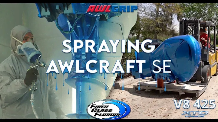 Painting outboard engines 425 Yamaha - AWLCRAFT SE Mid Atlantic Blue : Advanced Marine Finishes