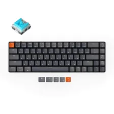 Беспроводная механическая ультратонкая клавиатура Keychron K7, 68 клавиши, RGB подсветка, Blue Switch