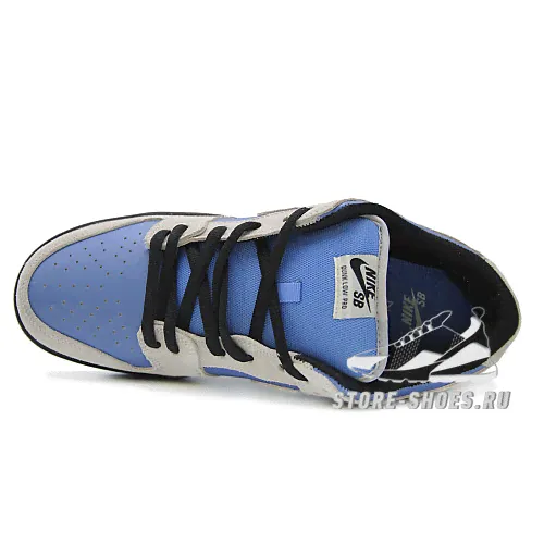 Мужские Nike SB Dunk Low Light Cream/Blue/Black-1