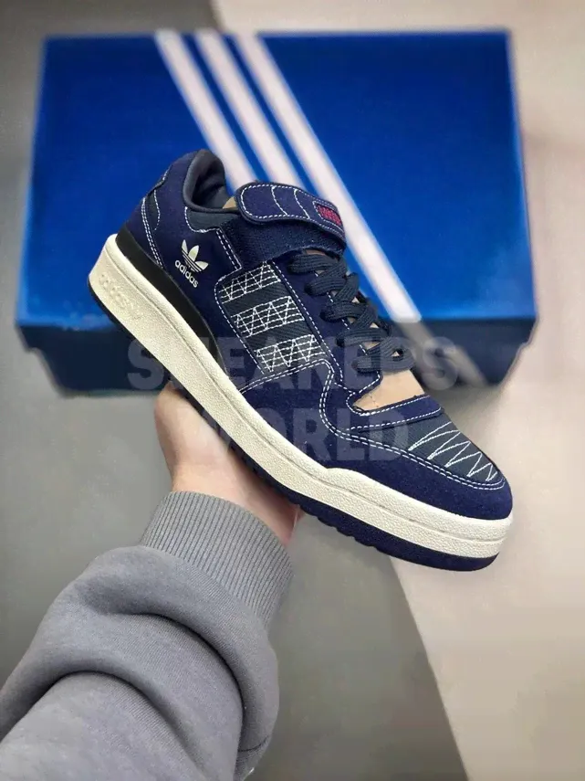 Adidas Forum Low Navy Blue White-0