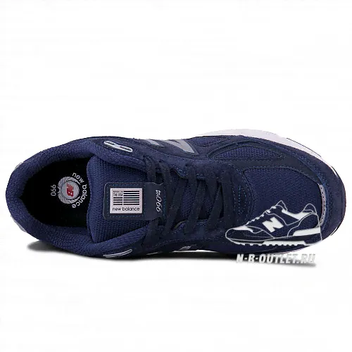 Унисекс New Balance 990 Blue/Gray-1