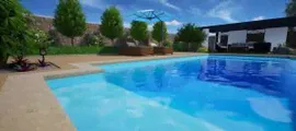 Пленка ПВХ для бассейна CGT Alkor Aquastone Adriatic Blue / Голубая противоскользящая 21х1,65 м