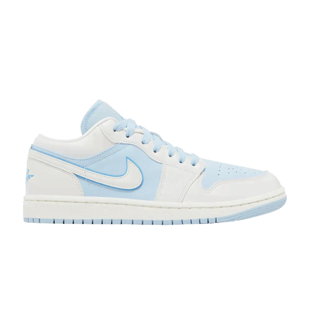 Кроссовки Jordan Air Jordan 1 Low "Ice Blue" (Женская размерная сетка)-0