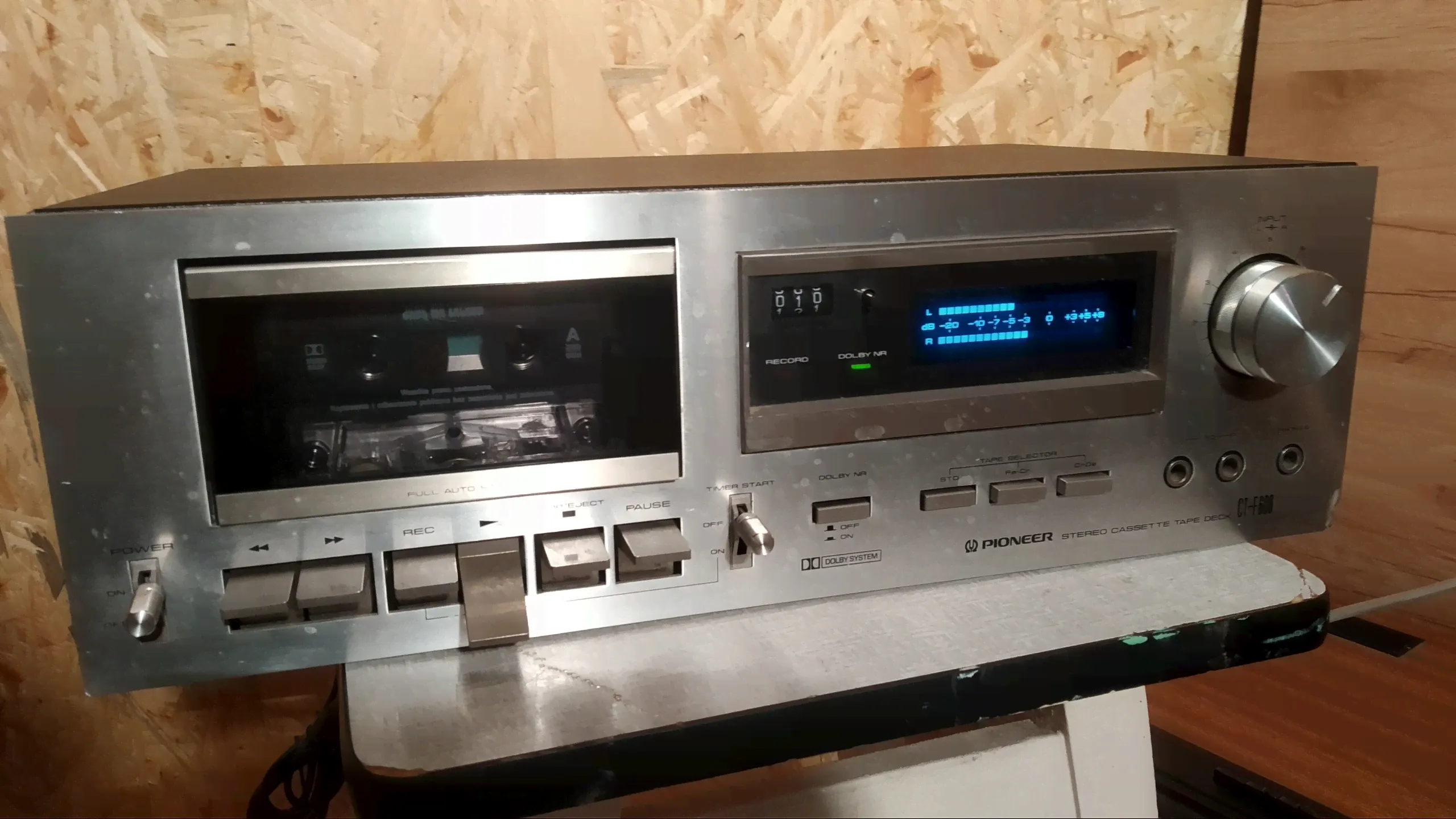 Deck кассетная дека PIONEER CT-F600 Blue Line Top-0
