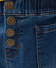 Джинсы-бананы синие Button Blue