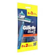 Бритвенные станки Gillette Blue II Plus с двойными лезвиями 10 шт